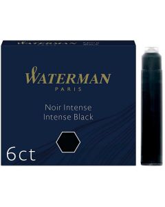 WATERMAN Boite de 6 Cartouches d'encre Mini - Noir