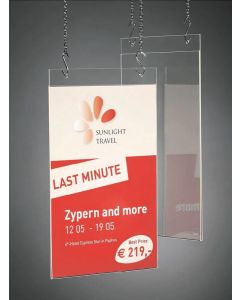 Porte-affiches à suspendre - Format A4 : SIGEL Modèle