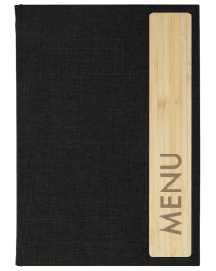 Chemise pour menu A5 avec sérigraphie en plastique - Gris foncé SIGEL