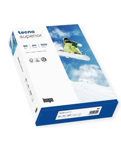 Ramette de papier de 500 feuilles A4 - 80 g - Blanc TECNO Supérieur