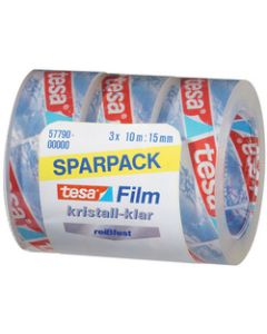 TESA : Lot de 3 rubans adhésifs Cristallin - 15 mm x 10 m