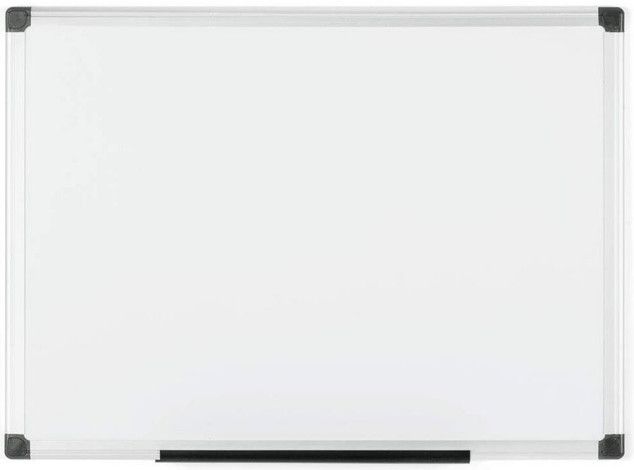 Cadre en Aluminium 90x60 cm Bi-Office Tableau dAffichage en Feutre Noir Maya